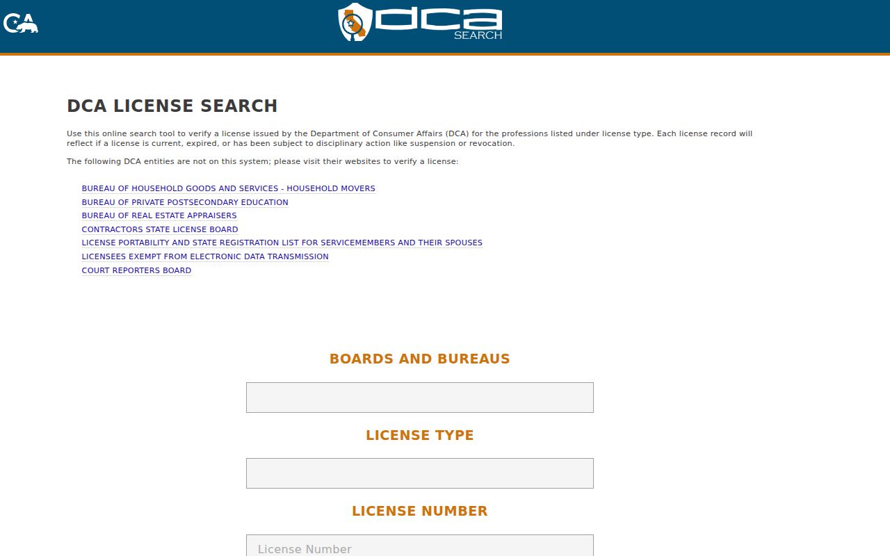 Whittier residents directory professional license search